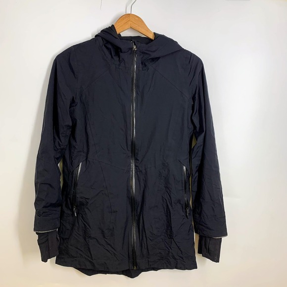 Ivivva Girls Knock Down The Cold Hooded Full‎ Zip Jacket with Thumbholes